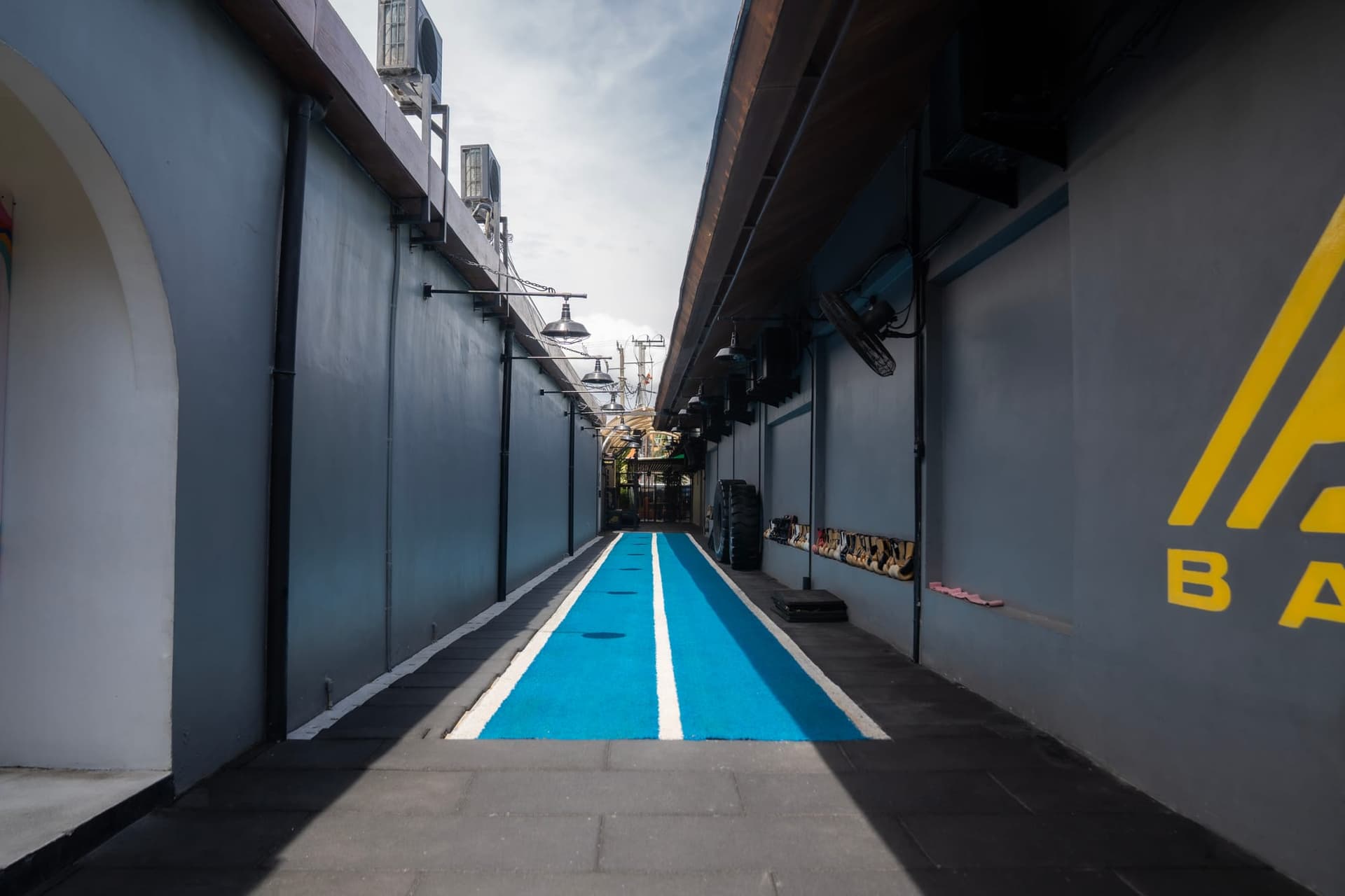 Sled Track + Calisthenics