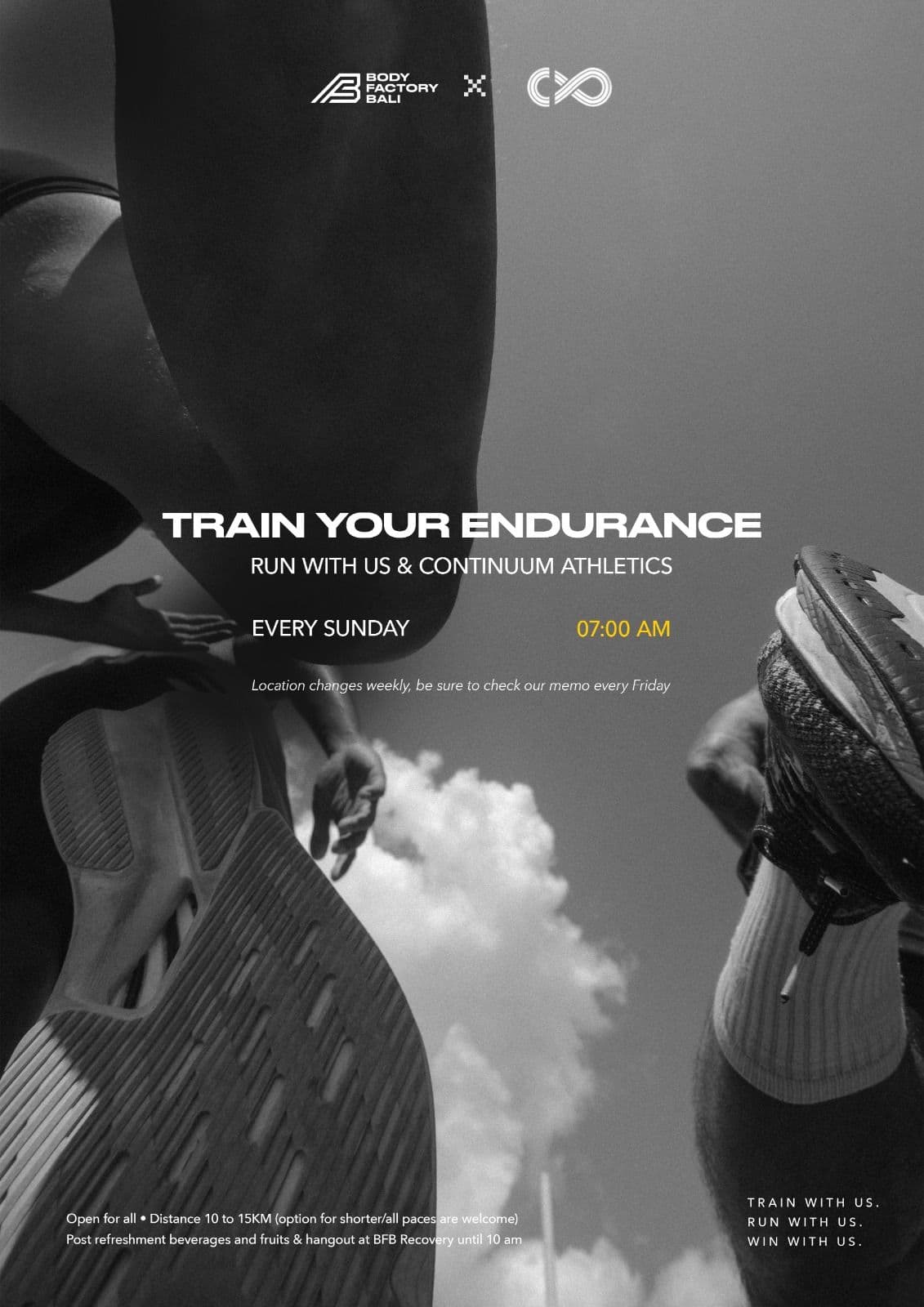 RUN WITH US / EVERY SUNDAY WITH CONTINUUM ATHLETICS
