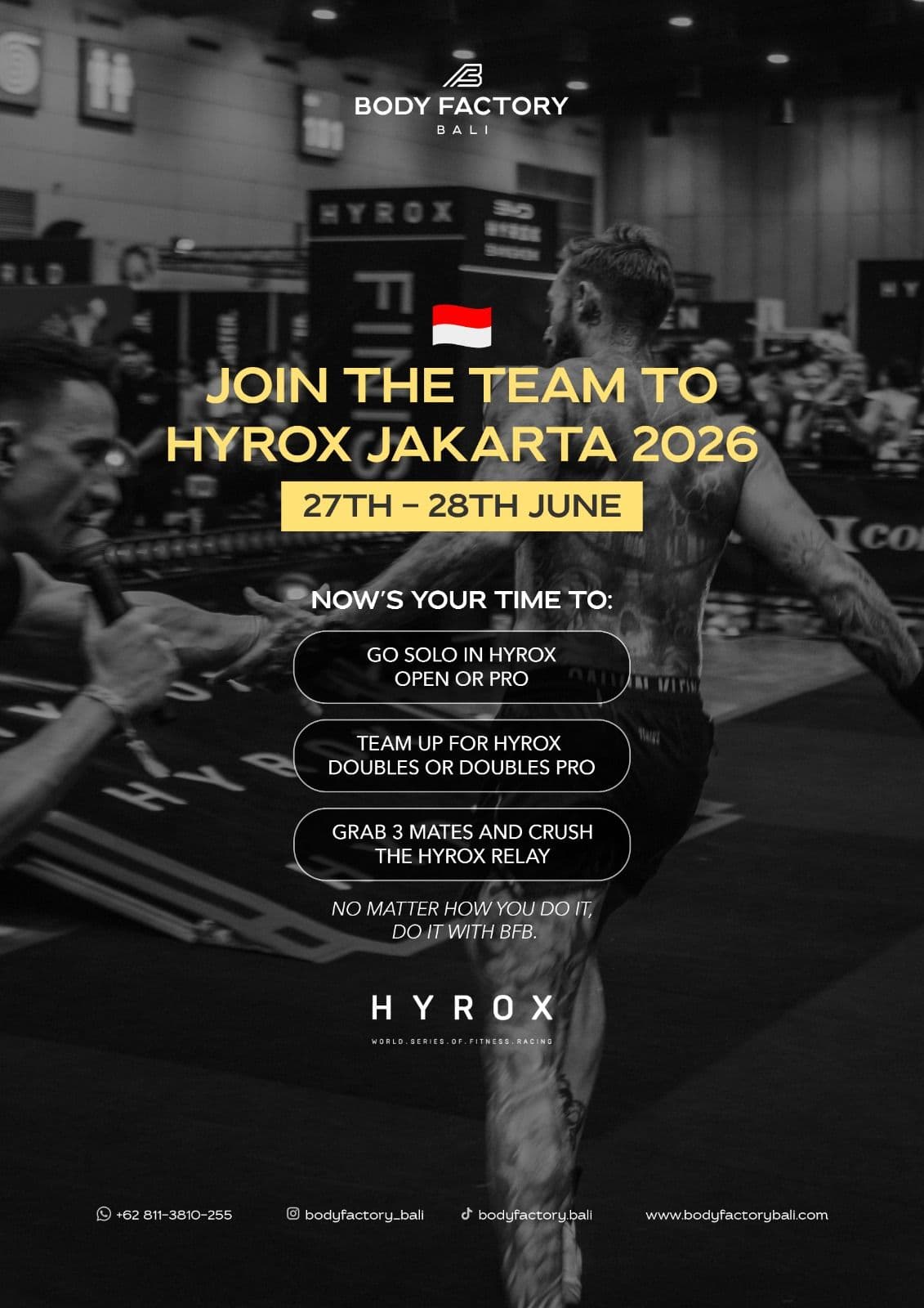 JOIN THE TEAM TO HYROX JAKARTA 2026